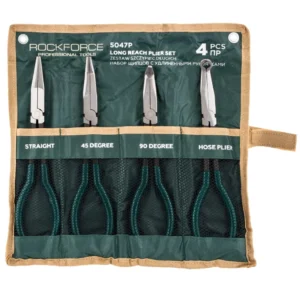 aa6 ПРОФЕСИОНАЛЕН КОМПЛЕКТ ДЪЛГОРАМЕННИ КЛЕЩИ ROCK FORCE – 4 ЧАСТИ | CR-V | 5047P