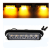 6 LED АВАРИЙНА СВЕТЛИНА, БЛИЦ, ЖЪЛТА ДИОДНА СВЕТЛИНА 12V