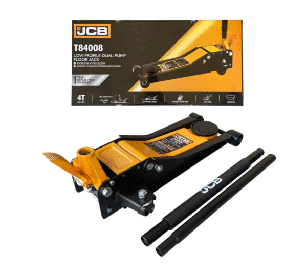 i Нископрофилен крик крокодил 4 тона с две помпи и педал 75 - 505 мм JCB