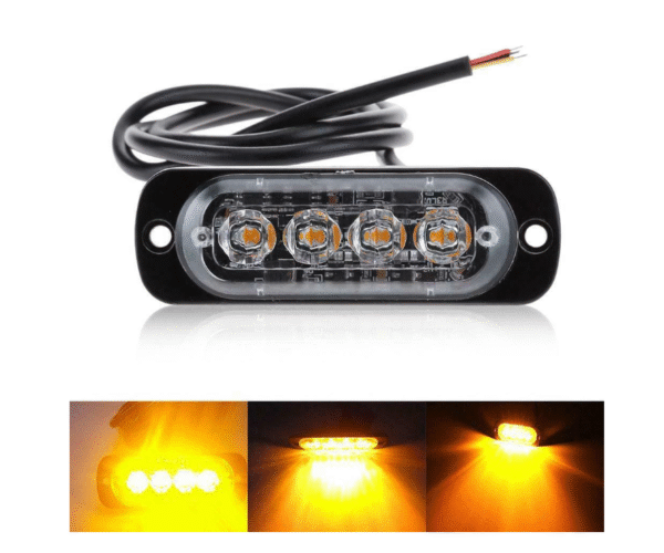 Блиц аварийна светлина с 4 диода