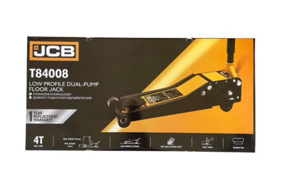 i7 Нископрофилен крик крокодил 4 тона с две помпи и педал 75 - 505 мм JCB