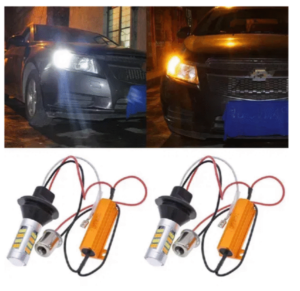 j4 LED крушки за дневни светлини + мигач