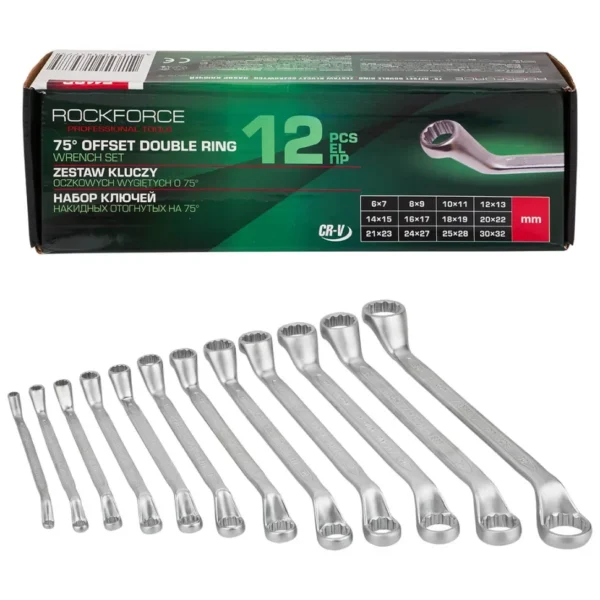 Професионален комплект комбинирани  ключове ROCKFORCE – 47 части