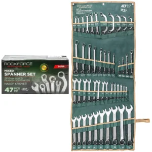 Професионален комплект комбинирани  ключове ROCKFORCE – 47 части