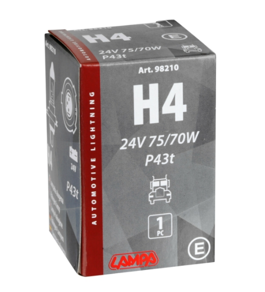 Крушка H4 24V 75/70W