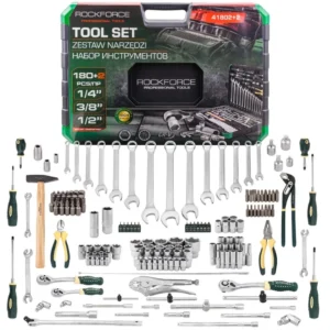 ГЕДОРЕ 180 +2 ЧАСТИ 1/4″, 3/8″, 1/2″ ROCKFORCE