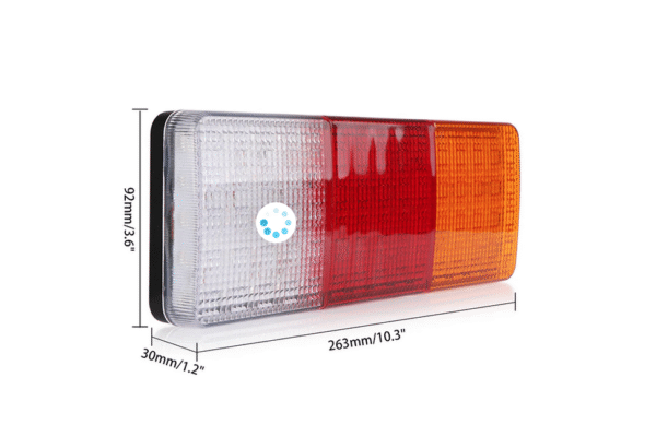 ls1 КОМПЛЕКТ ДИОДНИ СТОПОВЕ СЪС 4 СВЕТЛИНИ 12 / 24 ВОЛТА