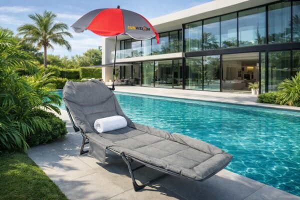 СГЪВАЕМО ПОХОДНО ЛЕГЛО ТИП ШЕЗЛОНГ С ЧАДЪР SUNVISION , SV-3999