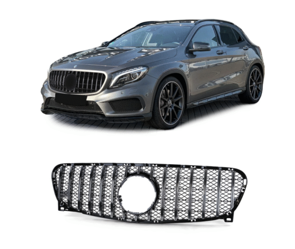 Решетка за Mercedes GLA X156 2013-2018 тип GT хром/черна