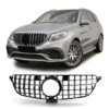 t Решетка тип GT за Mercedes GLE SUV W166, GLE купе C292 2015-2019 с отвор за камера хром/черна
