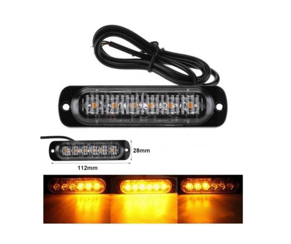 Блиц аварийна светлина с 6 диода