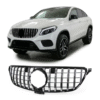 t8 Решетка тип GT за Mercedes GLE SUV W166, GLE купе C292 2015-2019 с отвор за камера хром/черна