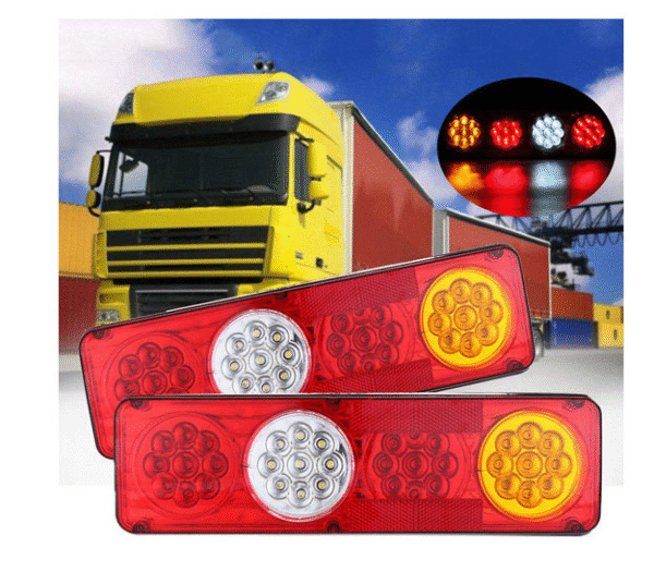 КОМПЛЕКТ ДИОДЕН СТОП СЪС 4 СВЕТЛИНИ 12 ВОЛТА