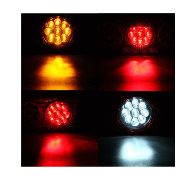 КОМПЛЕКТ ДИОДЕН СТОП СЪС 4 СВЕТЛИНИ 12 ВОЛТА