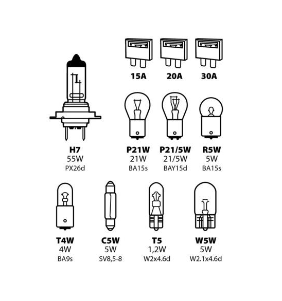Ремонтен комплект H7 12V - 11 ЧАСТИ