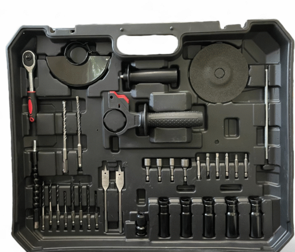 x1 Акумулаторни Машини 5в1 StahlMayer 36V 10Ah Ъглошлайф, Гайковерт, Винтоверт, Перфоратор и LED Лампа + 30 части Аксесоари