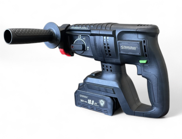 x5 Акумулаторни Машини 5в1 StahlMayer 36V 10Ah Ъглошлайф, Гайковерт, Винтоверт, Перфоратор и LED Лампа + 30 части Аксесоари