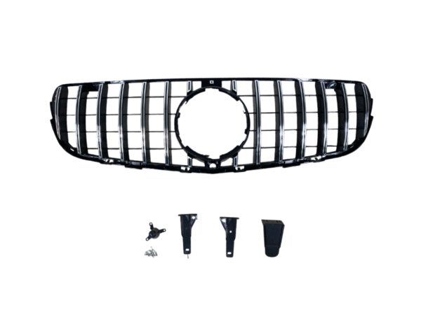 y2 Решетка за Mercedes GLC SUV X253, GLC купе C253 2015-2018 с отвор за камера хром/черна