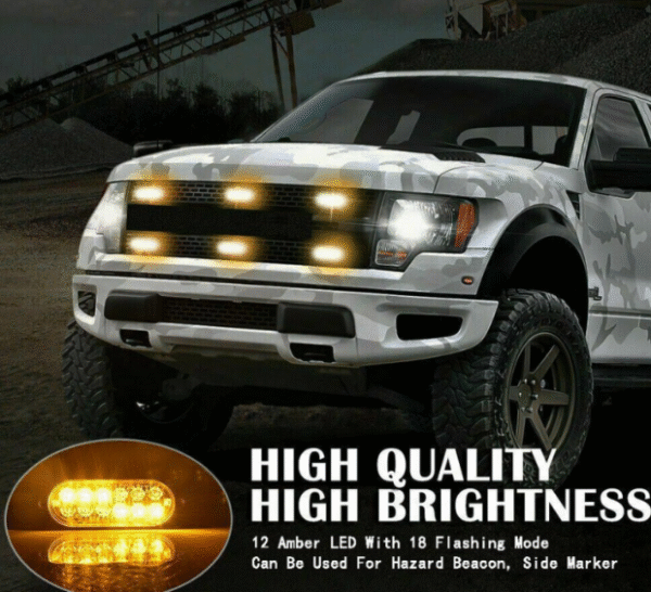 Блиц аварийна светлина с 12 диода