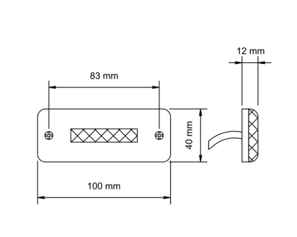 Бял габарит за кабина