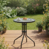 Метална градинска маса ф60