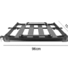 Багажник за покрив 512 (140 х 100 см) - Черен