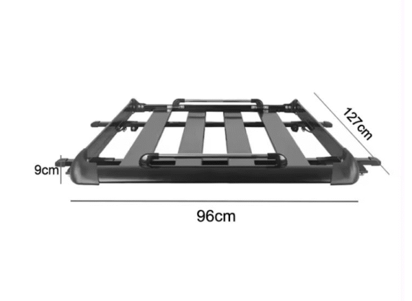 Багажник за покрив 512 (140 х 100 см) - Черен
