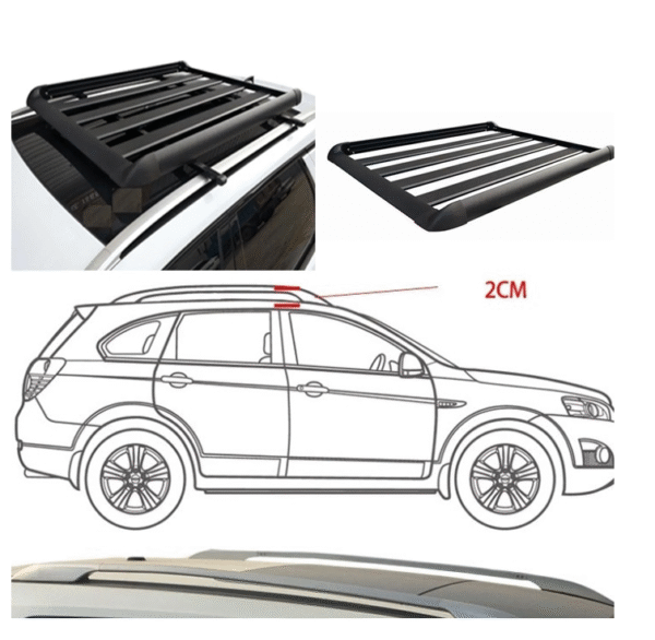 Багажник за покрив 512 (140 х 100 см) - Черен