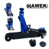 Ниско профилен крик крокодил 2.5 ТОНА 80 – 380 ММ HAWEK + стойки HAWEK 3T