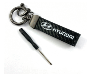 kl2 Луксозен кожен ключодържател Hyundai