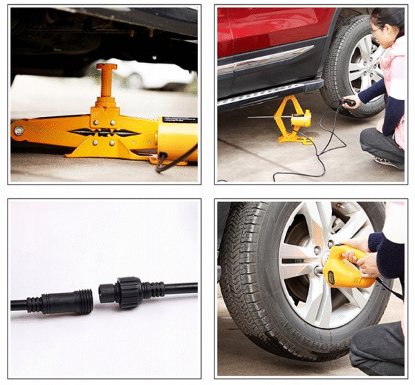 Електрически крик с гайковерт – 12V