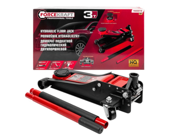 l Нископрофилен крик 3 тона с 2 помпи (85-430мм) FORCEKRAFT