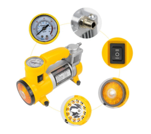 Компресор за кола 12V с фенерче - T135