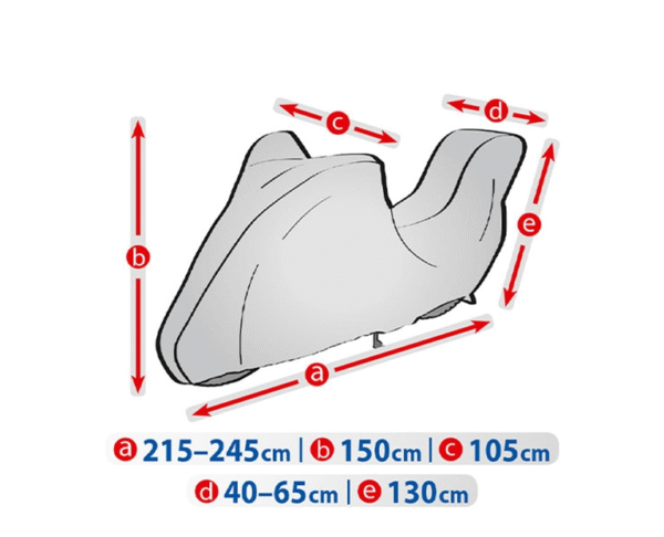 Покривало за мотор Kegel серия Basic размер Adventure тип кутия сиво