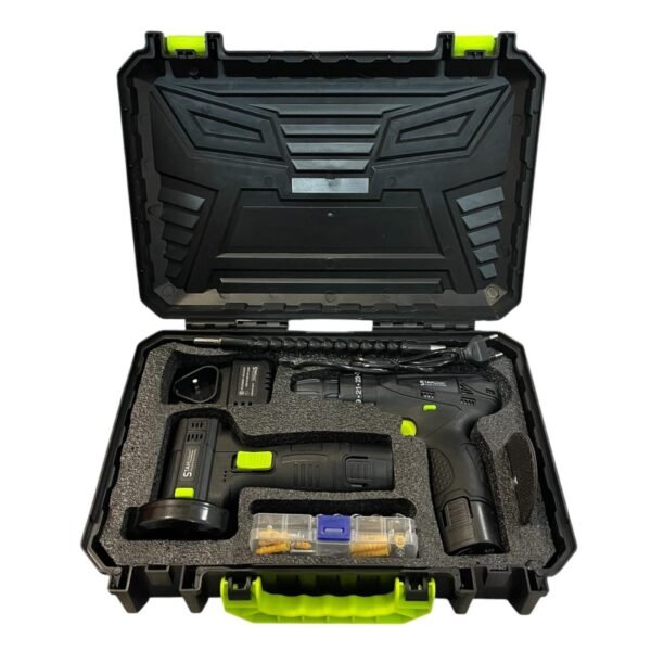 Комплект акумулаторен ударен винтоверт + мини ъглошлайф STAHLMAYER 24V