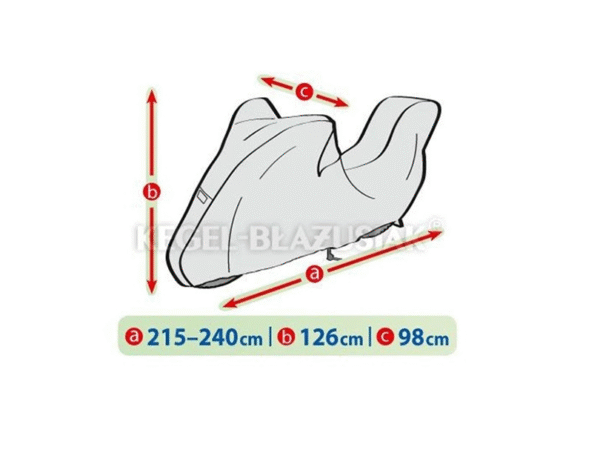 Покривало за мотор Kegel серия Basic размер L тип кутия сиво