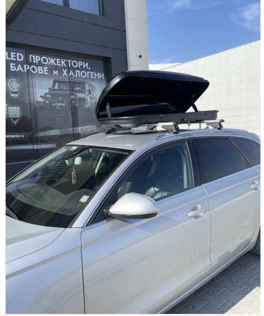 x2 Автобокс (кутия, багажник) 380L - T186B Черен