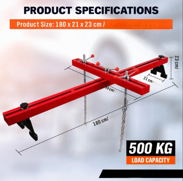 ГРЕДА ЗА ДВИГАТЕЛИ С НАПРЕЧНА ГРЕДА 180/90 СМ 500КГ