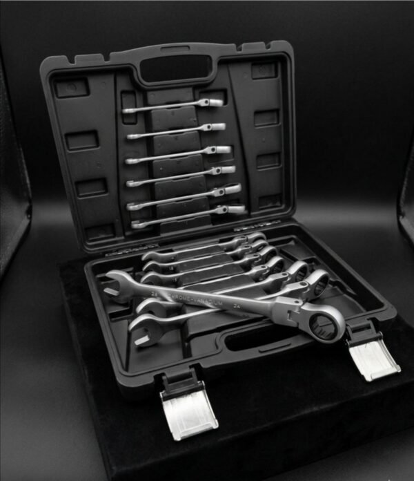 Комплект Звездогаечни   ключове с тресчотка с чупещо рамо