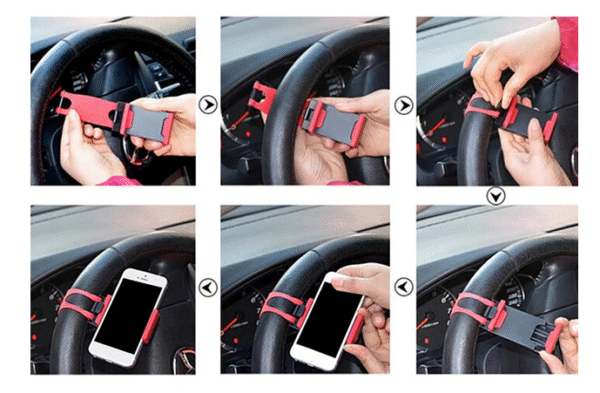 a2 Стойка за телефон за волан на автомобил
