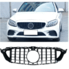 Решетка BRABUS дизайн за Mercedes C-Class W205 Черен гланц