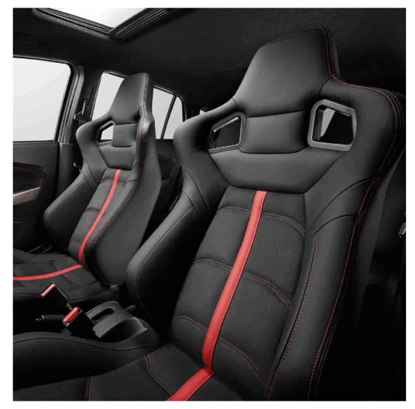 b Спортни седалки 9012 - ЧЕРНО/ЧЕРВЕНО