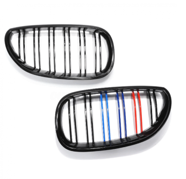 Бъбреци с двойни ребра черен лак с M декорация за BMW серия 5 E60, E61 2004-2009