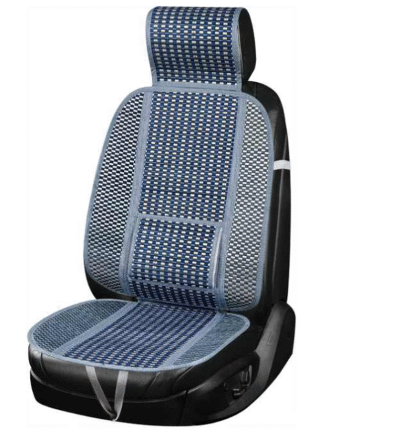 Универсален масажор за автомобил от бамбук бял