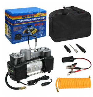 Двуцилиндров Компресор за гуми 12V