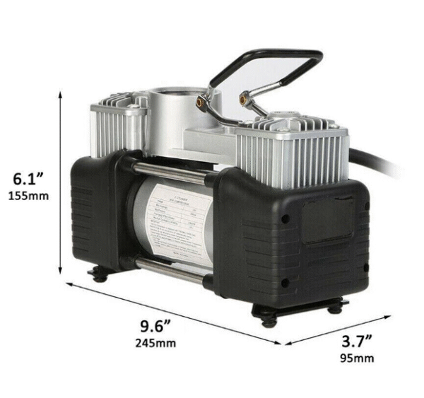 Двуцилиндров Компресор за гуми 12V
