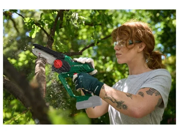 PARKSIDE Акумулаторен верижен трион 20V,  Парксайд резачка за клони 20V