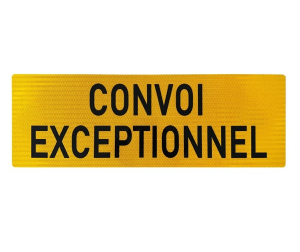 CONVOI EXCEPTIONNEL алуминиева табела 1200x400mm задна 3-то поколение