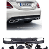 i4 ДИФУЗЬОР С НАКРАЙНИЦИ ХРОМ AMG OPTIK C63 ЗА MERCEDES C-CLASS W205 / S205