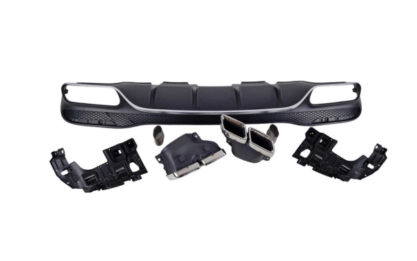 i5 ДИФУЗЬОР С НАКРАЙНИЦИ ХРОМ AMG OPTIK C63 ЗА MERCEDES C-CLASS W205 / S205